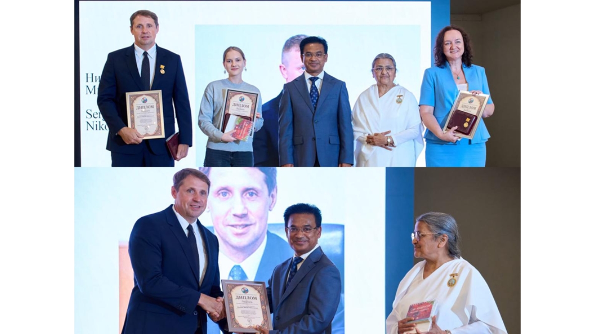 Mari State University Rector Prof. Mikhail Shvetsov Honoured in Moscow for Strengthening India–Russia Educational Relations